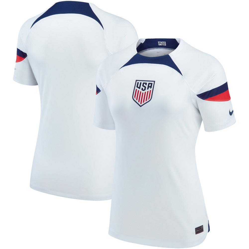 USMNT Women's 2022/23 Home Breathe Stadium Replica Blank Jersey - White | Nike shop