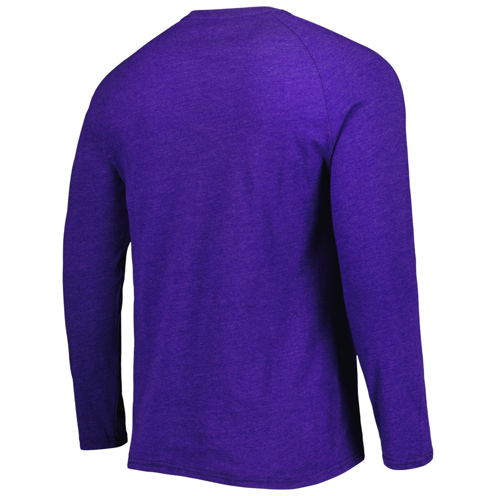 Phoenix Suns Concepts Sport Left Chest Henley Raglan Long Sleeve Top - Heathered Purple sale