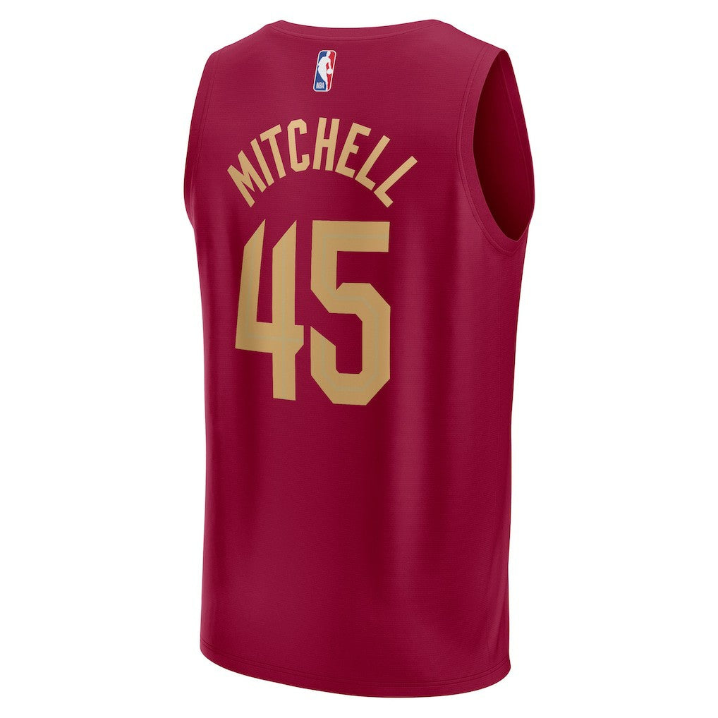 Donovan Mitchell Cleveland Cavaliers Fast Break Replica Jersey sale - Icon Editi- Wine | Fanatics online