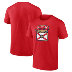 Florida Panthers Shoulder Patch Logo T-Shirt Red