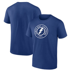 Tampa Bay Lightning Shoulder Patch Logo T-Shirt Blue