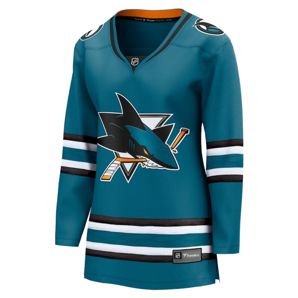 San Jose Sharks Fanatics Women's Home Breakaway Jersey Teal