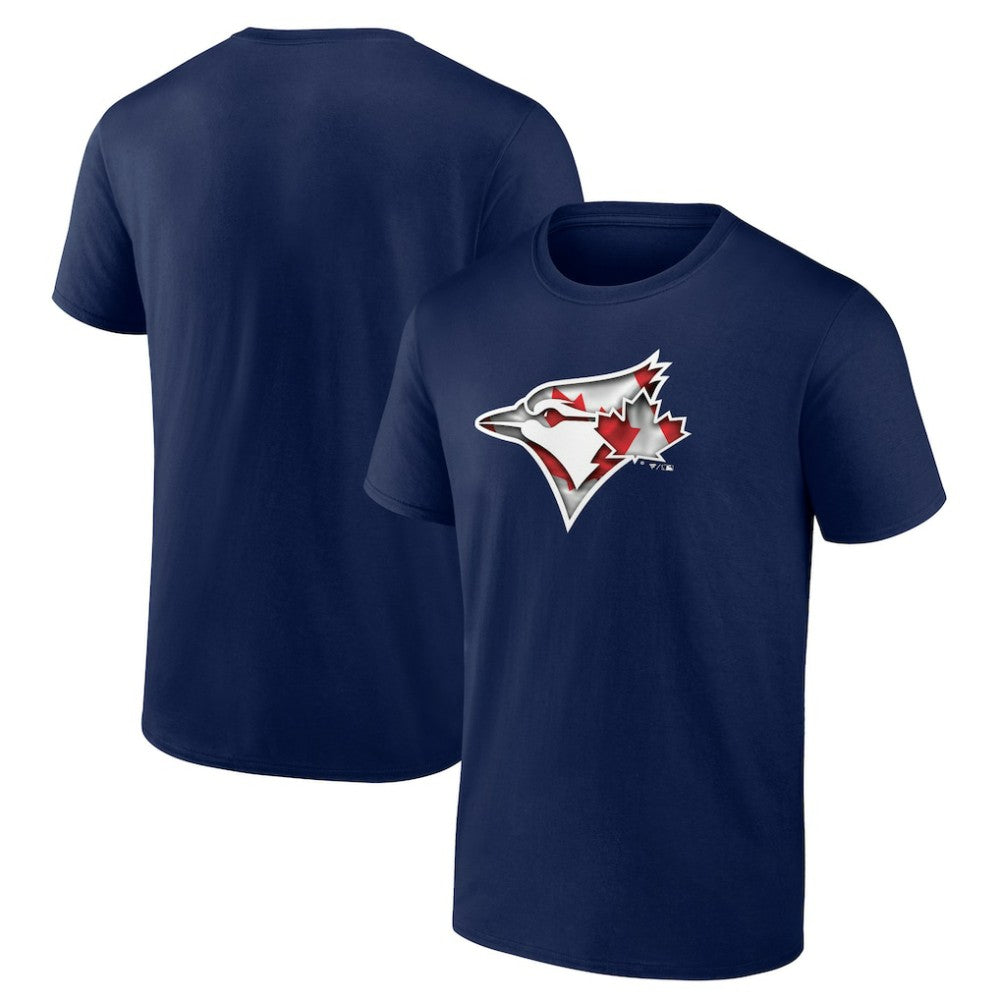 Toronto Blue Jays Banner Wave Logo T-Shirt - Navy
