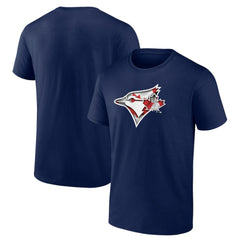 Toronto Blue Jays Banner Wave Logo T-Shirt - Navy