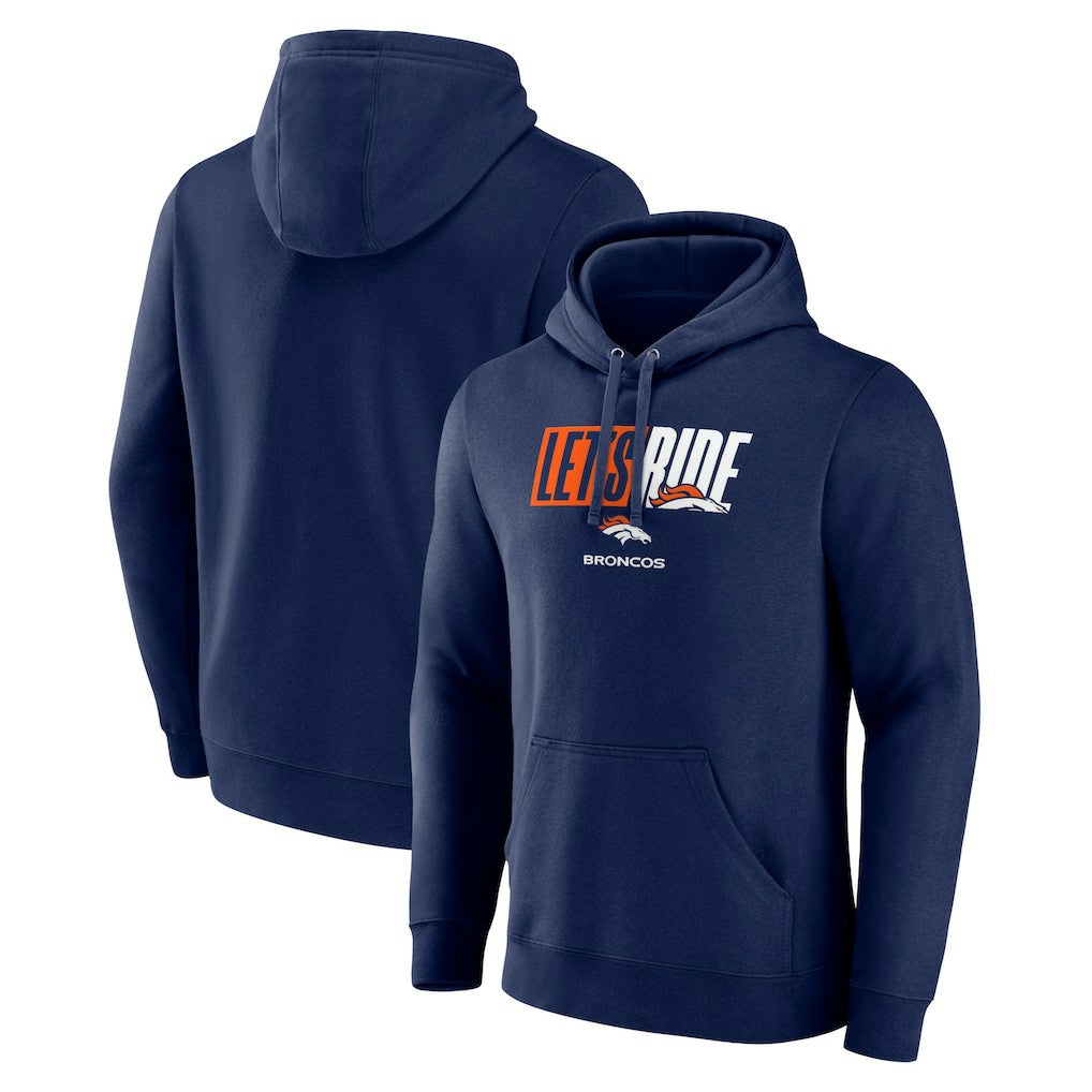 Denver Broncos Let's Ride Pullover Hoodie - Navy for sale