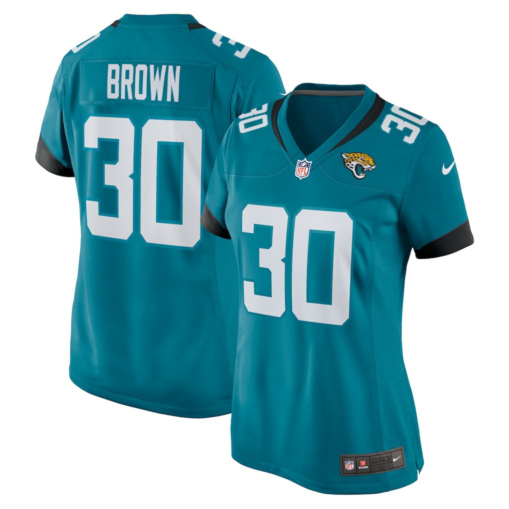 Montaric Brown Jacksonville Jaguars Women's Game Player Jersey - Teal | Nike for sale