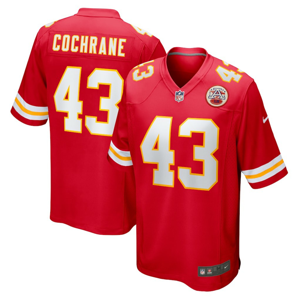 Jack Cochrane Kansas City Chiefs Game Player Jersey - Red | Nike for sale
