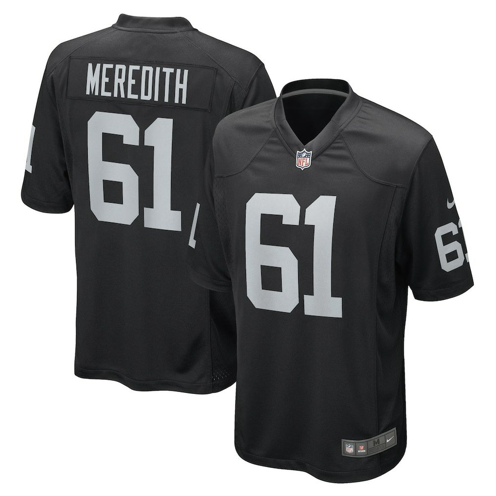 Jordan Meredith Las Vegas Raiders Game Player Jersey - Black | Nike discount