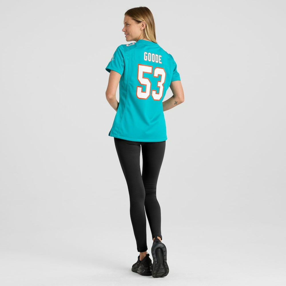 Cameron Goode Miami Dolphins Women's Game Player Jersey - Aqua | Nike online