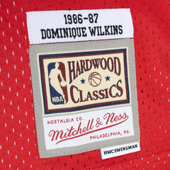 Dominique Wilkins Atlanta Hawks Hardwood Classics 1986/87 Split Swingman Jersey - Yellow/Red | Mitchell & Ness cheap