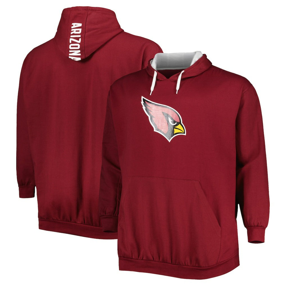 Arizona Cardinals Big & Tall Logo Pullover Hoodie - Cardinal discount