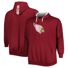Arizona Cardinals Big & Tall Logo Pullover Hoodie - Cardinal discount