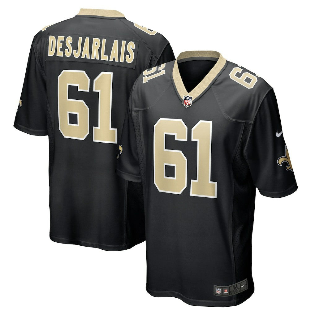 Drew Desjarlais New Orleans Saints Game Player Jersey - Black | Nike outlet