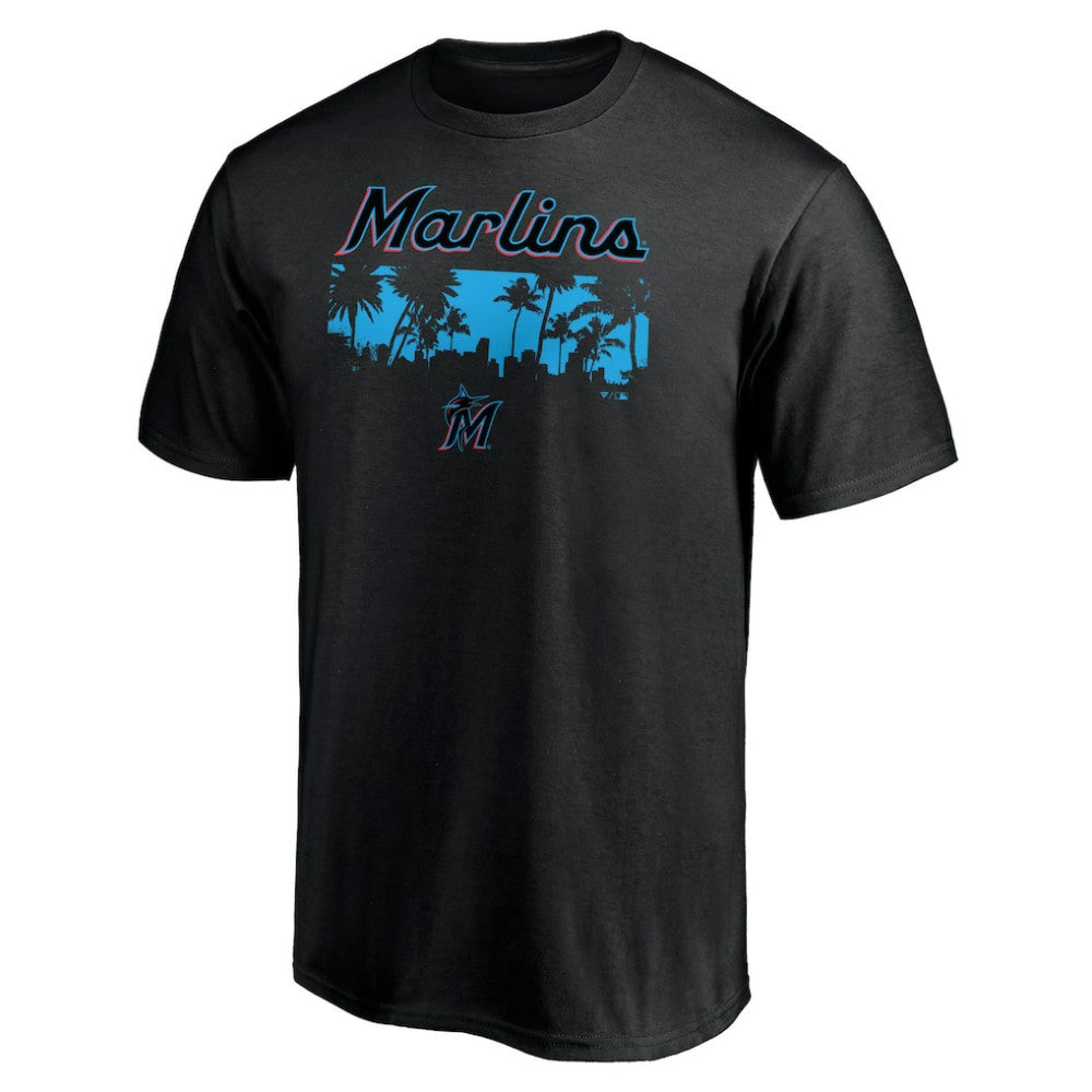 Miami Marlins Palms T-Shirt - Black