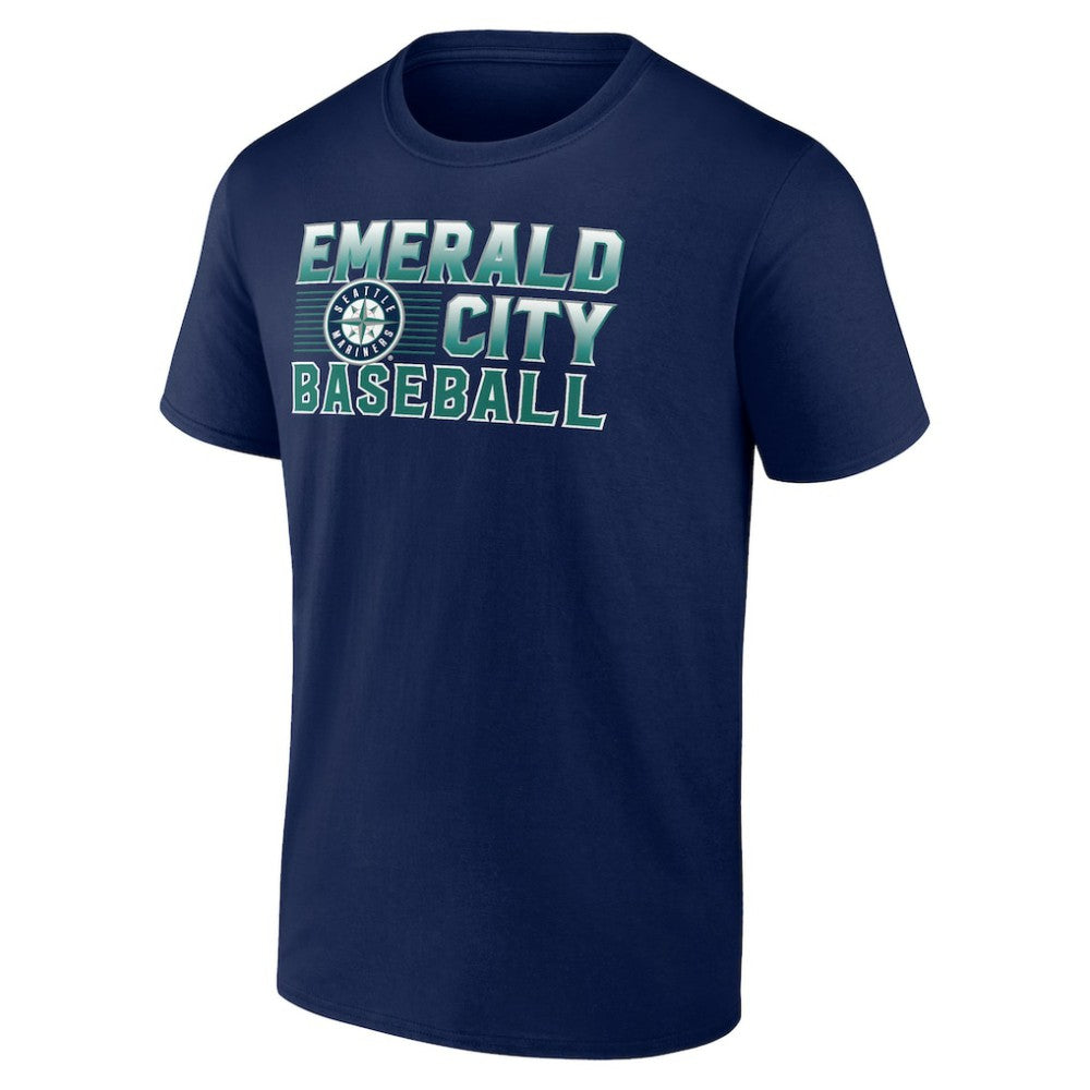Seattle Mariners Emerald Baseball T-Shirt - Navy
