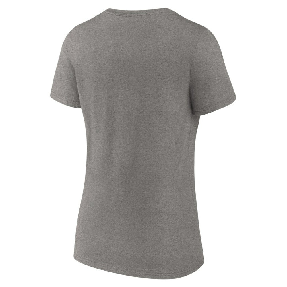 Boston Red Sox Women's Beauty And The Monstah V-Neck T-Shirt - Gray