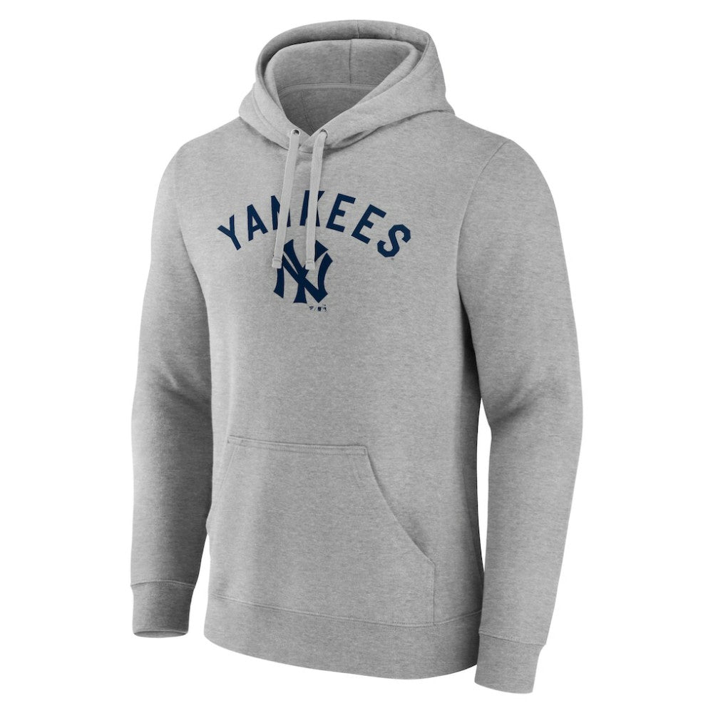 New York Yankees Wahconah Pullover Hoodie - Gray