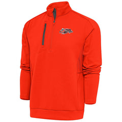 Cincinnati Bengals Antigua Team Logo Throwback Generation Quarter-Zip Pullover Top - Orange discount