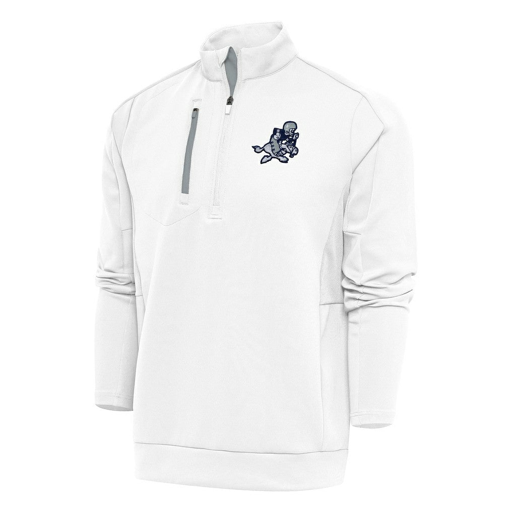 Dallas Cowboys Antigua Team Logo Throwback Generation Quarter-Zip Pullover Top - White online