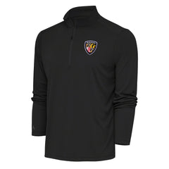 Baltimore Ravens Antigua Team Logo Throwback Tribute Quarter-Zip Pullover Top - Charcoal online