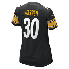 Jaylen Warren Pittsburgh Steelers Women's Game Player Jersey - Black | Nike for sale