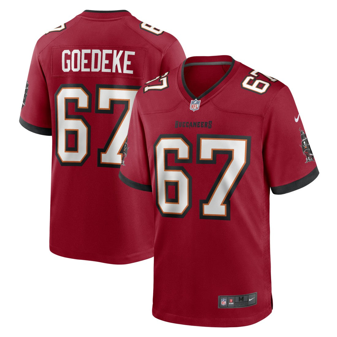 Luke Goedeke Tampa Bay Buccaneers Game Player Jersey - Red | Nike cheap