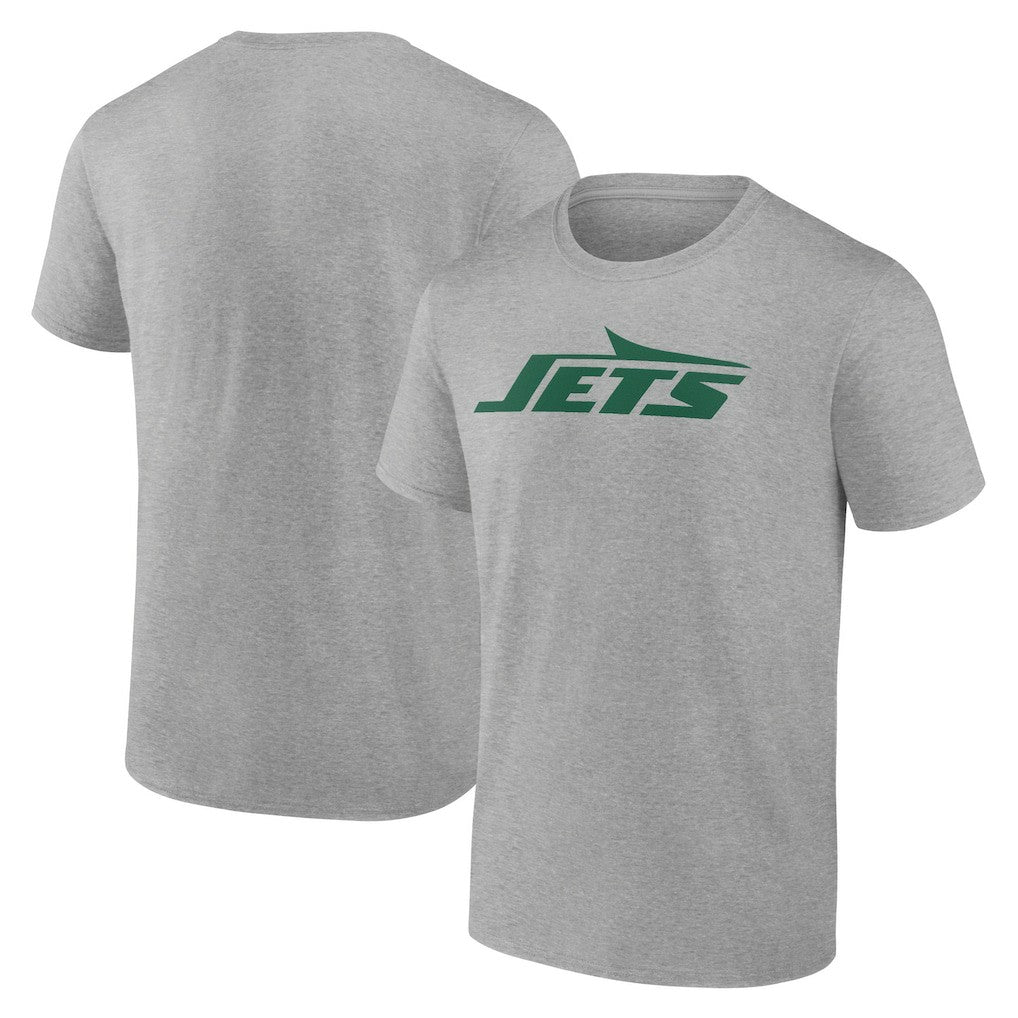 New York Jets Primary Logo T-Shirt - Heather Gray cheap