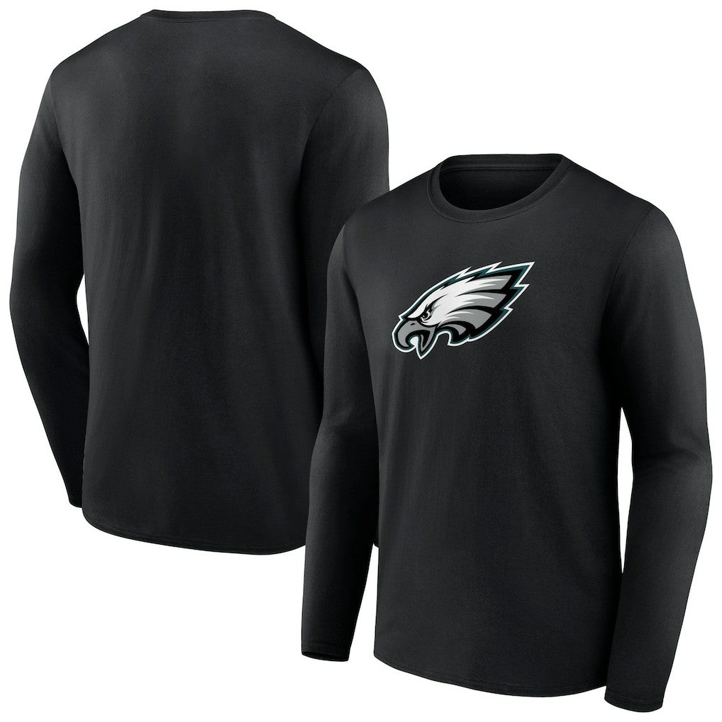 Philadelphia Eagles Primary Team Logo Long Sleeve T-Shirt - Black on sale