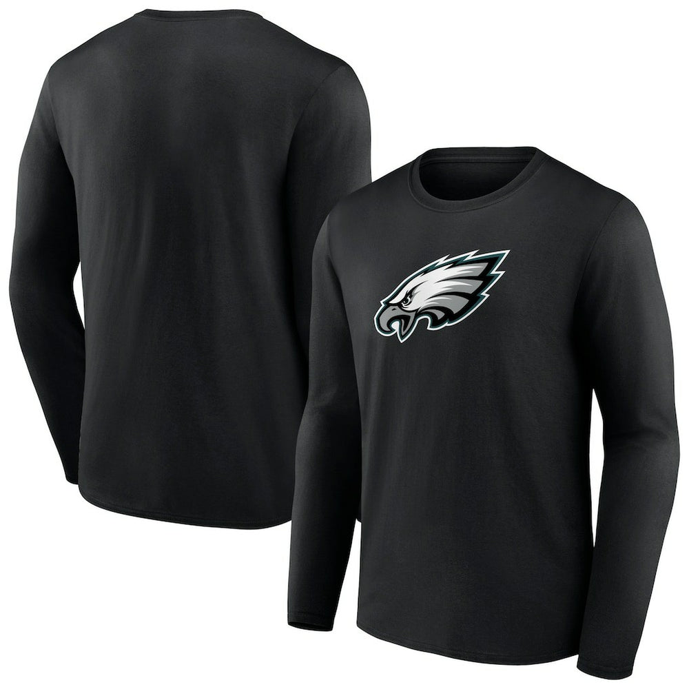 Philadelphia Eagles Primary Team Logo Long Sleeve T-Shirt - Black on sale