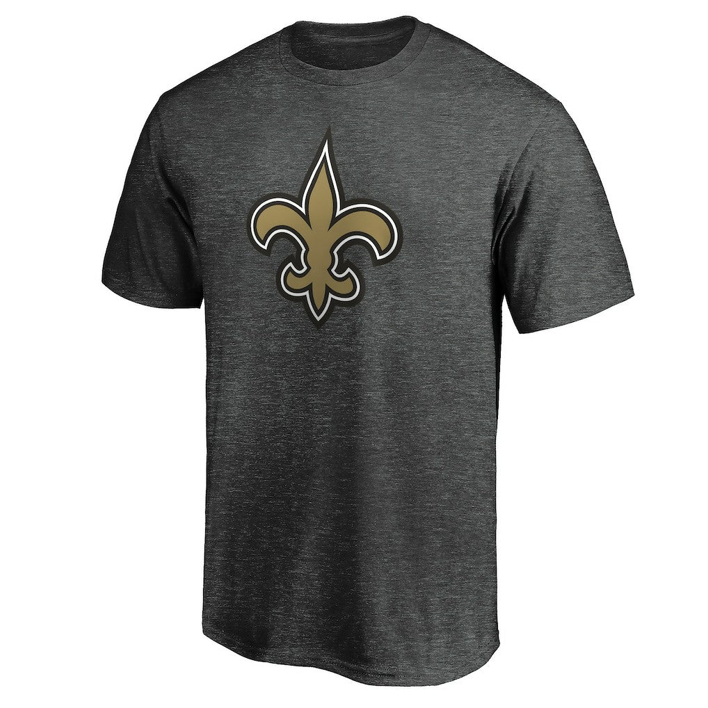New Orleans Saints Primary Logo T-Shirt - Heather Charcoal outlet