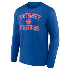Detroit Pistons Victory Arch Team Long Sleeve T-Shirt sale - Royal for sale