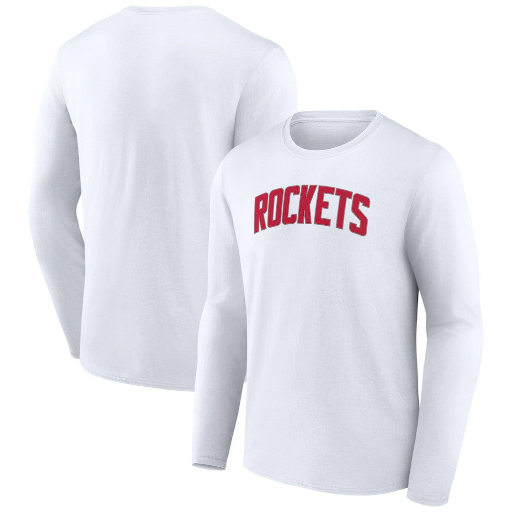Houston Rockets Alternate Logo Long Sleeve T-Shirt - White on sale