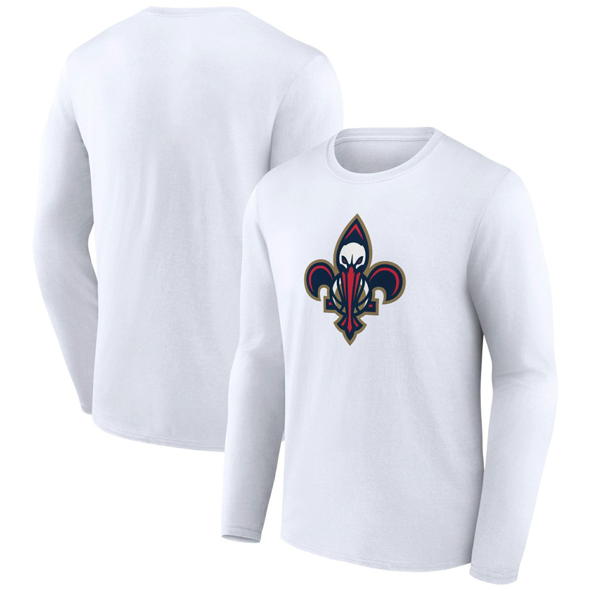 New Orleans Pelicans Alternate Logo Long Sleeve T-Shirt - White online
