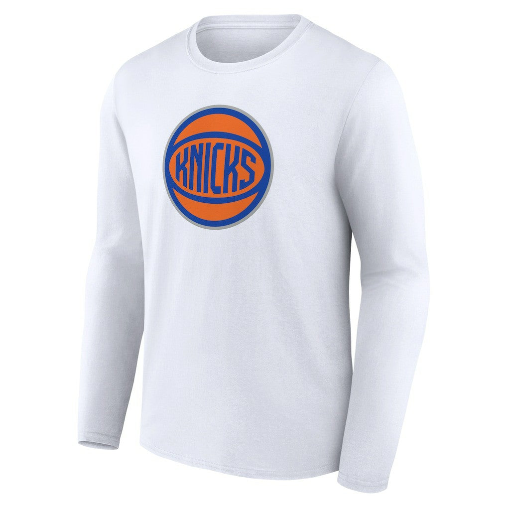 New York Knicks Alternate Logo Long Sleeve T-Shirt - White for sale