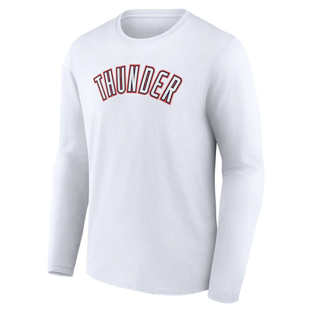 Oklahoma City Thunder Alternate Logo Long Sleeve T-Shirt - White sale