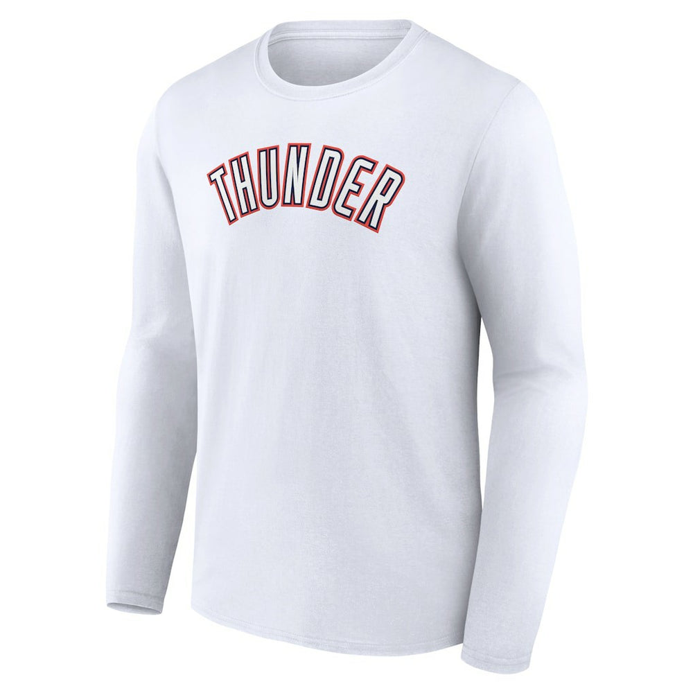 Oklahoma City Thunder Alternate Logo Long Sleeve T-Shirt - White sale