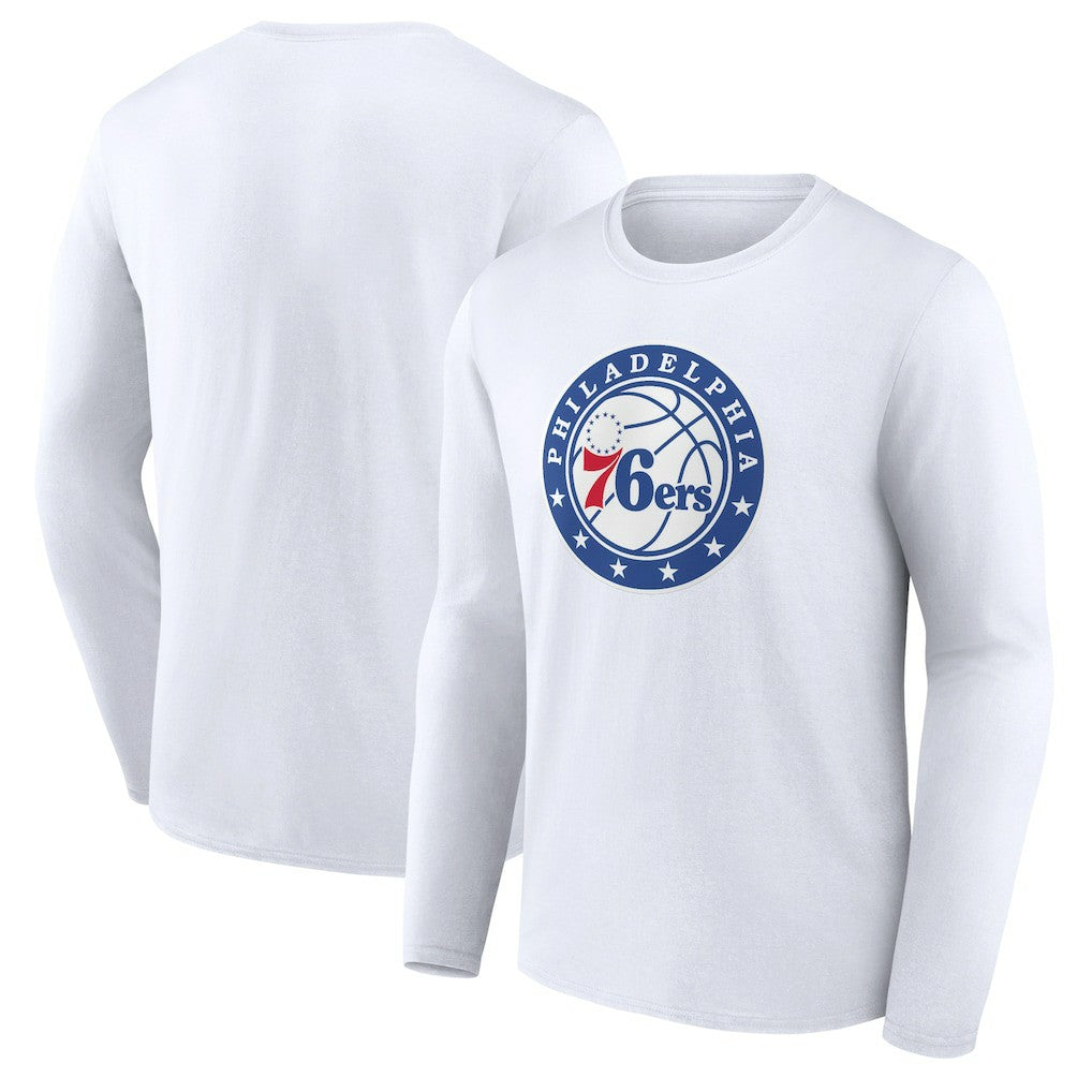 Philadelphia 76ers Alternate Logo Long Sleeve T-Shirt - White outlet