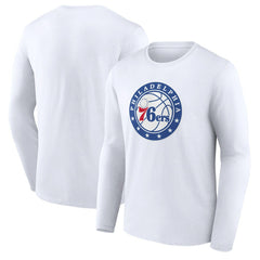 Philadelphia 76ers Alternate Logo Long Sleeve T-Shirt - White outlet