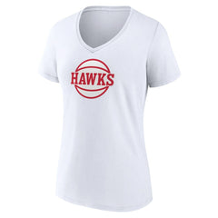 Atlanta Hawks Women's Alternate Logo V-Neck T-Shirt - White outlet
