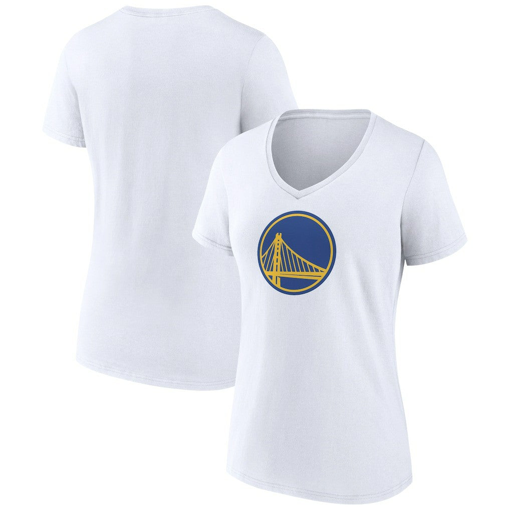 Golden State Warriors Women's Alternate Logo V-Neck T-Shirt sale - White discount