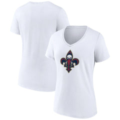 New Orleans Pelicans Women's Alternate Logo V-Neck T-Shirt - White sale