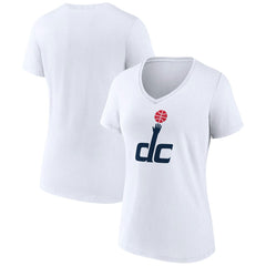Washington Wizards Women's Alternate Logo V-Neck T-Shirt - White cheap