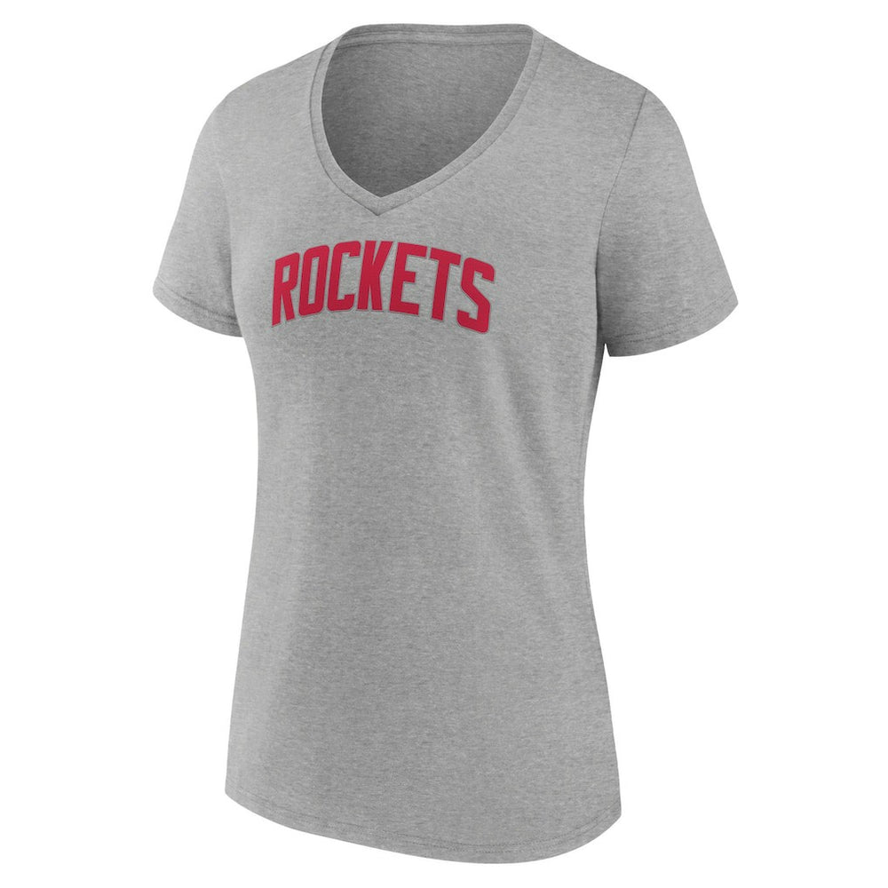 Houston Rockets Women's Alternate Logo V-Neck T-Shirt - Heather Gray sale