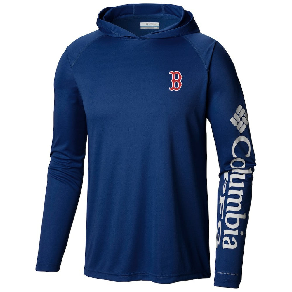 Boston Red Sox Terminal Tackle Long Sleeve Hoodie T-Shirt - Navy | Columbia