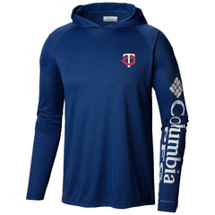 Minnesota Twins Terminal Tackle Long Sleeve Hoodie T-Shirt - Navy | Columbia