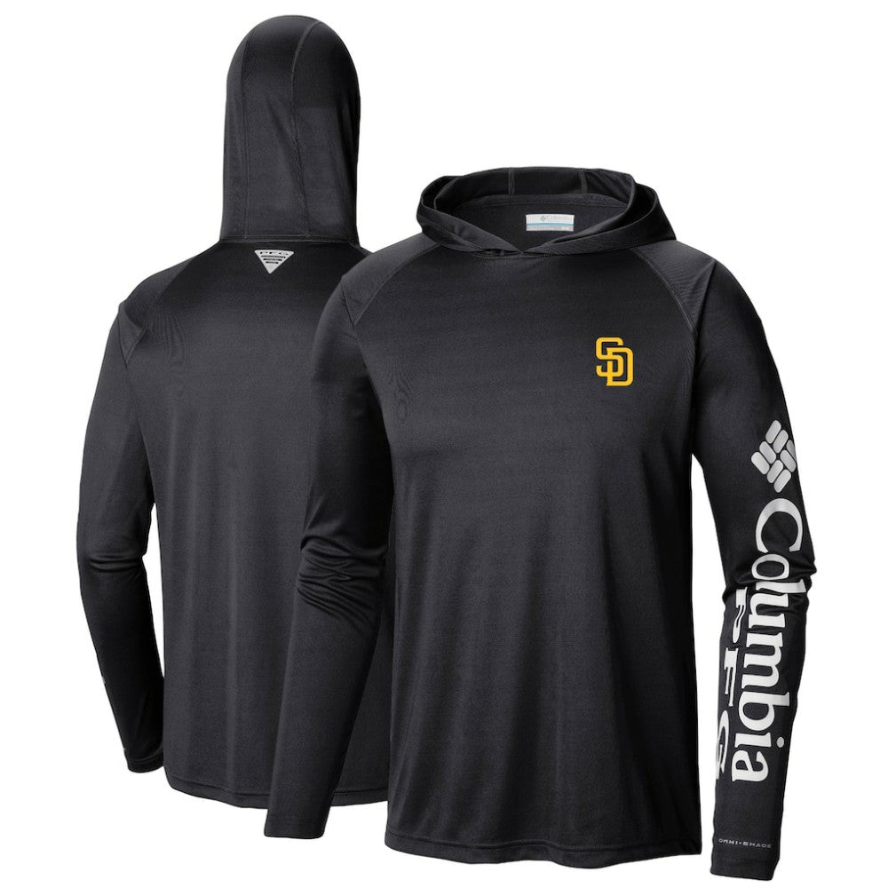 San Diego Padres Terminal Tackle Long Sleeve Hoodie T-Shirt - Black | Columbia