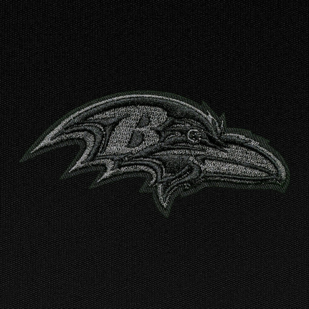 Baltimore Ravens Antigua Tonal Logo Generation Quarter-Zip Pullover Top - Black on sale