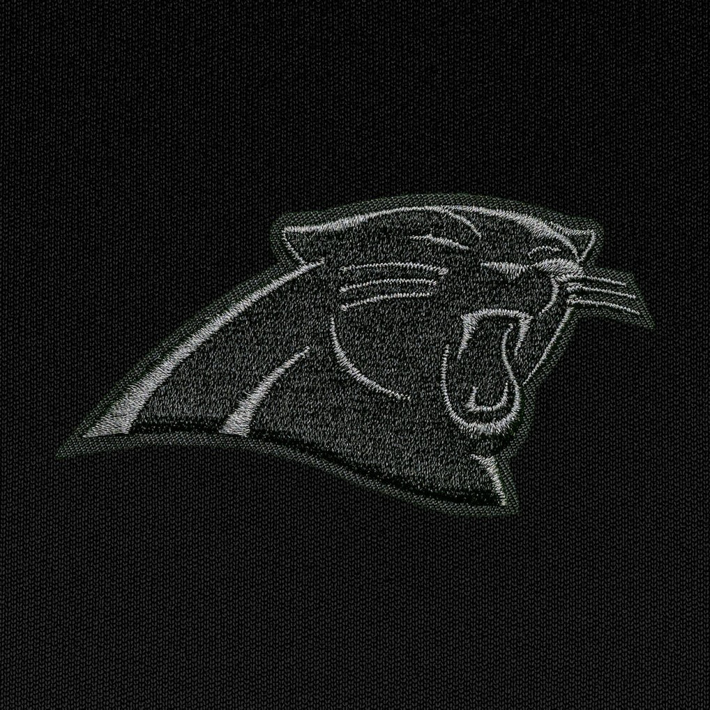 Carolina Panthers Antigua Tonal Logo Generation Quarter-Zip Pullover Top - Black cheap