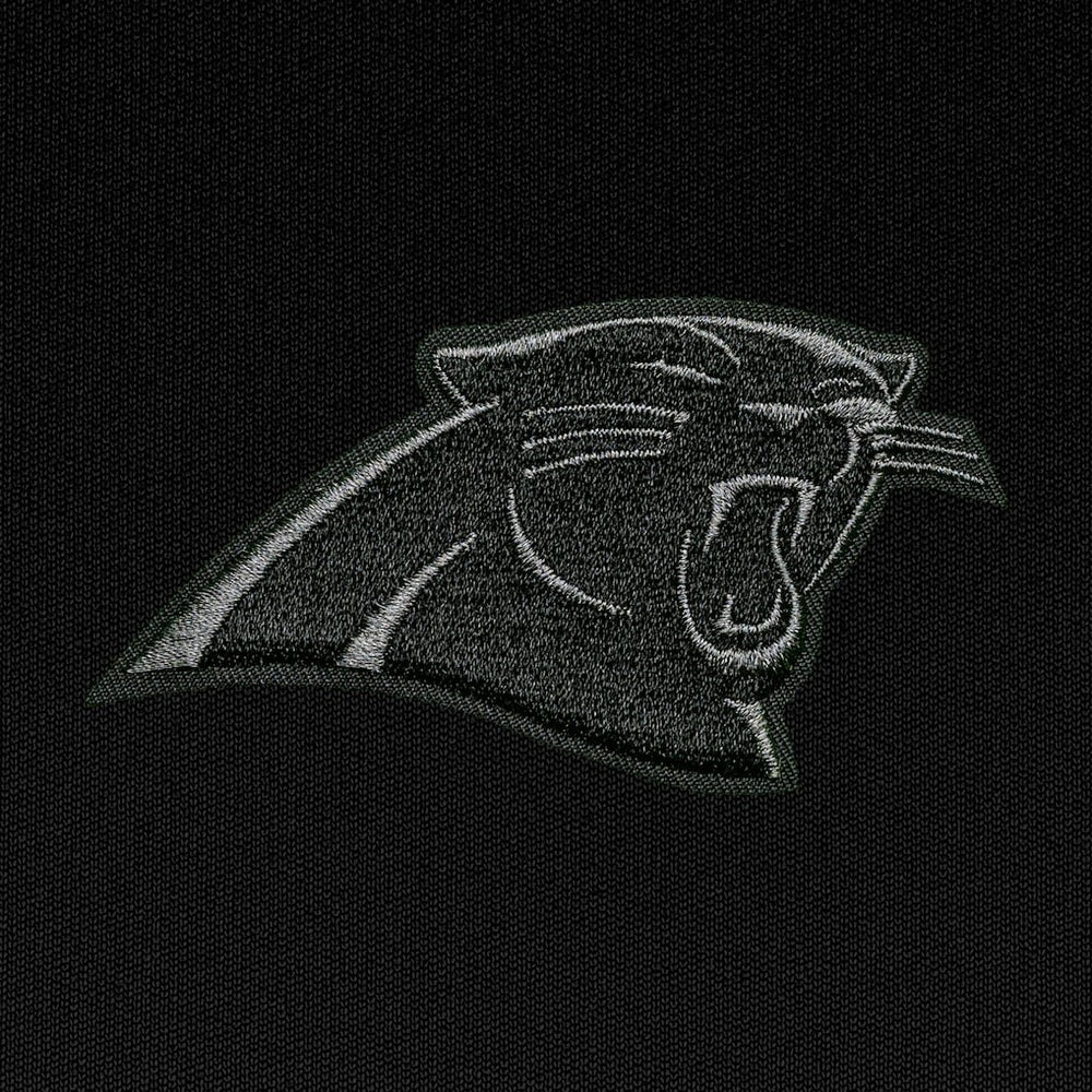 Carolina Panthers Antigua Tonal Logo Generation Quarter-Zip Pullover Top - Black cheap