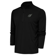 Arizona Cardinals Antigua Tonal Logo Tribute Quarter-Zip Pullover Top - Black outlet